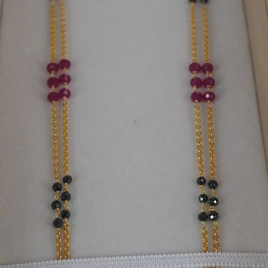 Long Black Beads Mangalsutra Hk0421