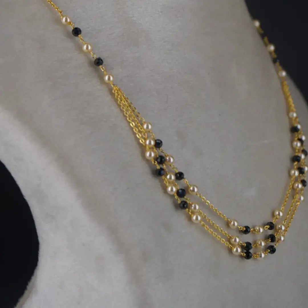 Pearl Mangalsutra Neckalce Hk0376