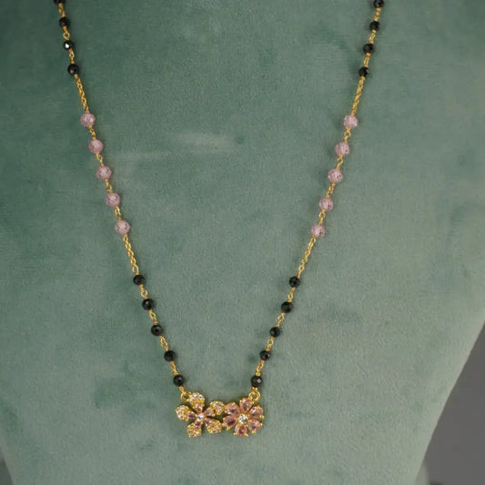 Magalsutra Design with Two Star Pendent HK0403