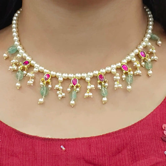Jadavkundan PearlNecklace HK0412