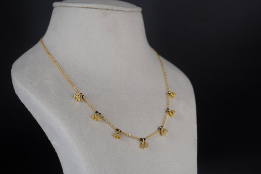 #HK0485 CUTE BLACK BEADS