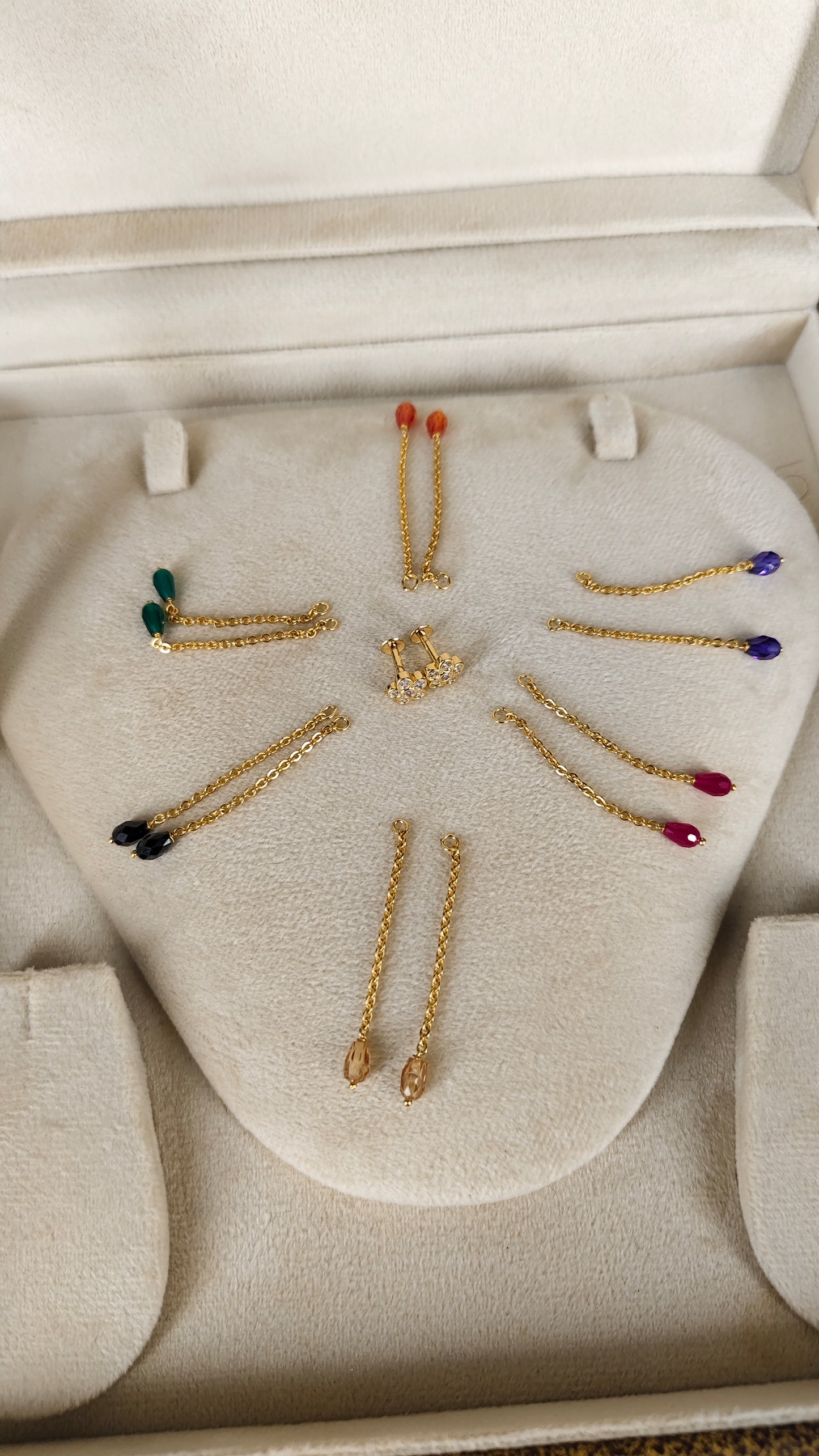 Flowers shape changeable earrings ER0025