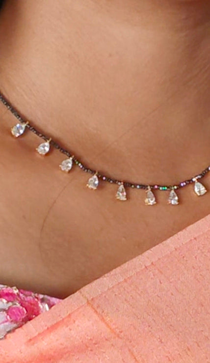 Black Beads In 92.5 Silver