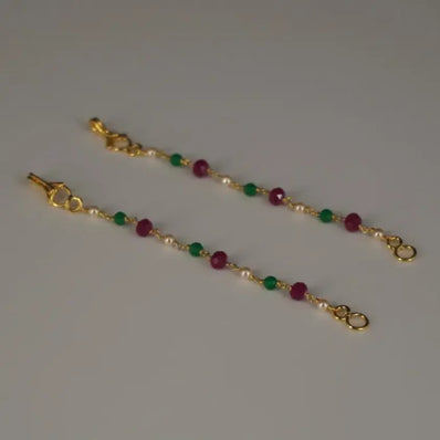 Multi Color Short Earchains Ch003