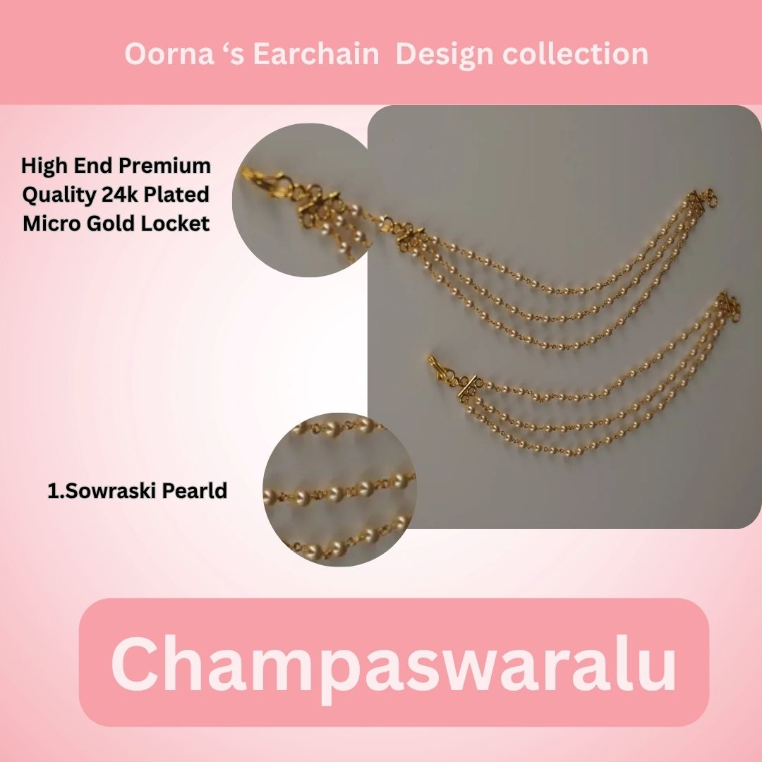 3 Steps Pearl Earchains Ch015