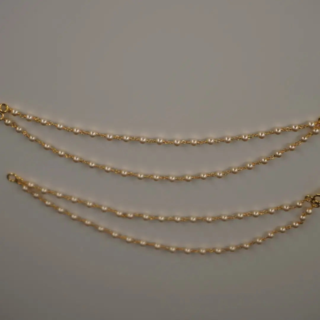 Pearl Earchains 2 LINES CH018