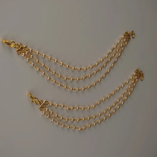 3 Steps Pearl Earchains Ch015