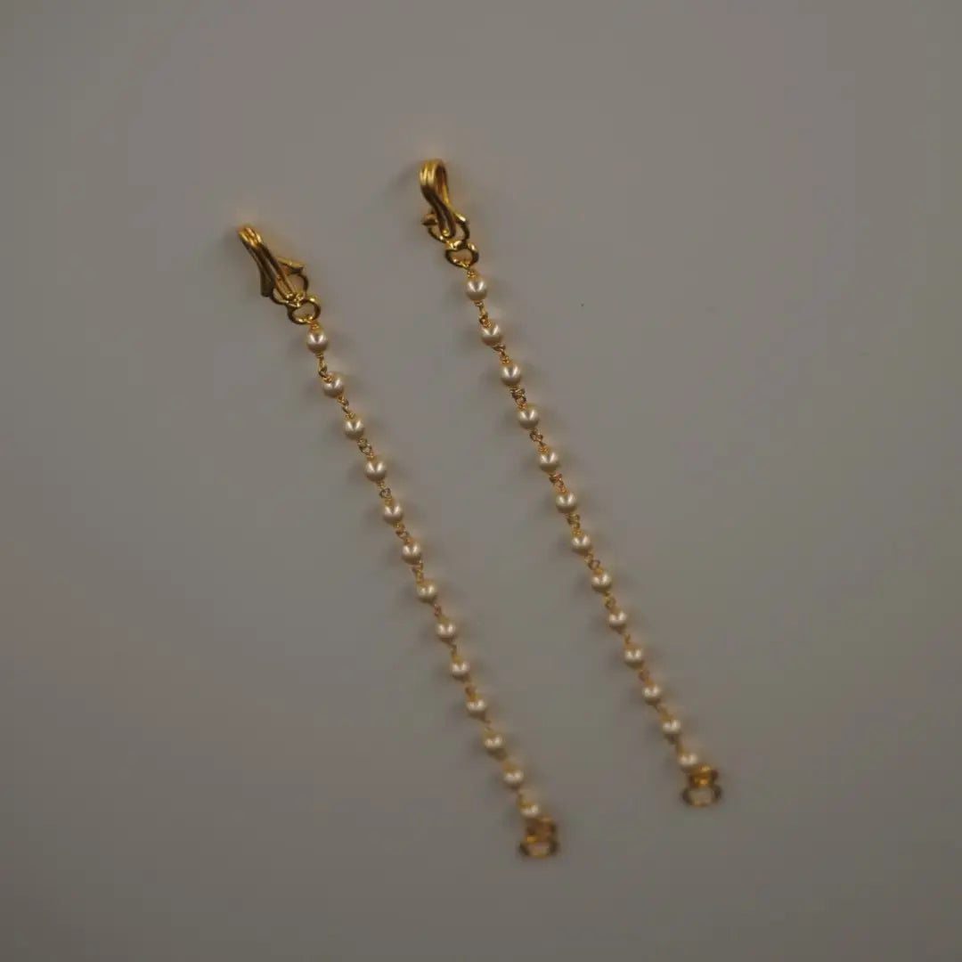 Pearl Small Earchains (Mateelu) Ch017