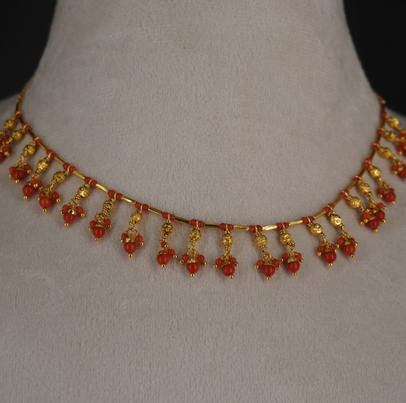 HK0498 beautiful Coral necklace