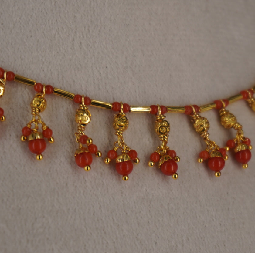 HK0498 beautiful coral necklace