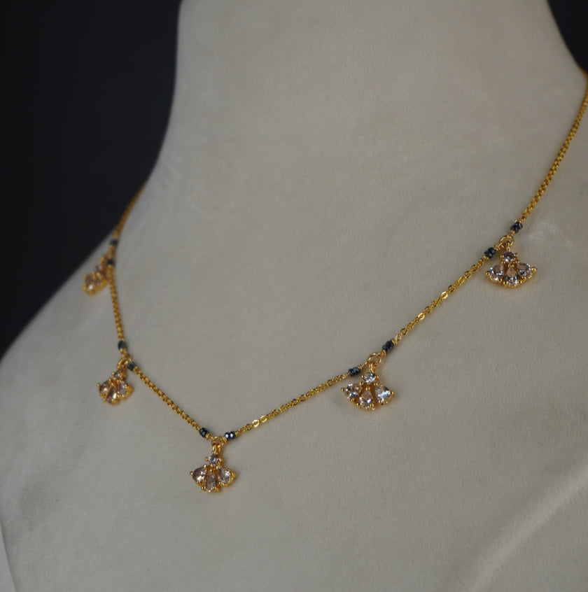 HK0506 CUTE DROPS BUNCH MANGALSUTRA