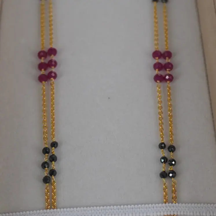 Long Black Beads Mangalsutra Hk0421