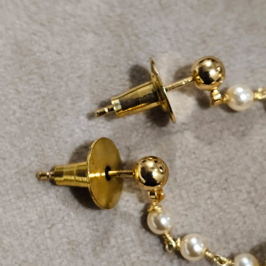 Emarald Stud Hanging Earrings HK010