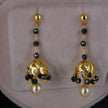 HK010 Black Beads Earrings