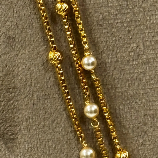 HK0191 Pearl & DD Ball Using Two Line Chain