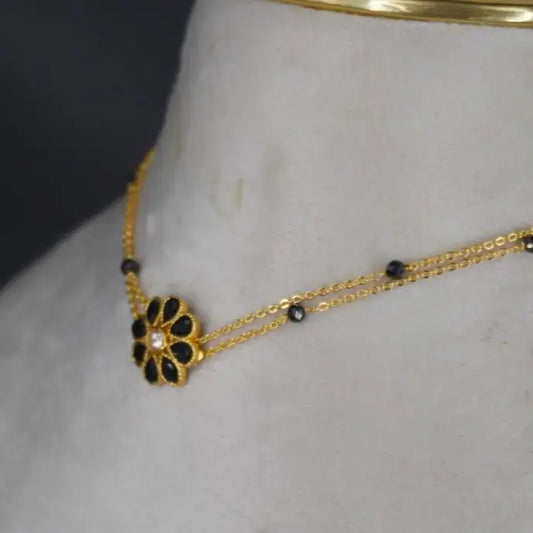 Hk0231 Black Elegent Choker