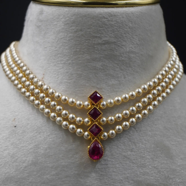 swaroski pearl chocker