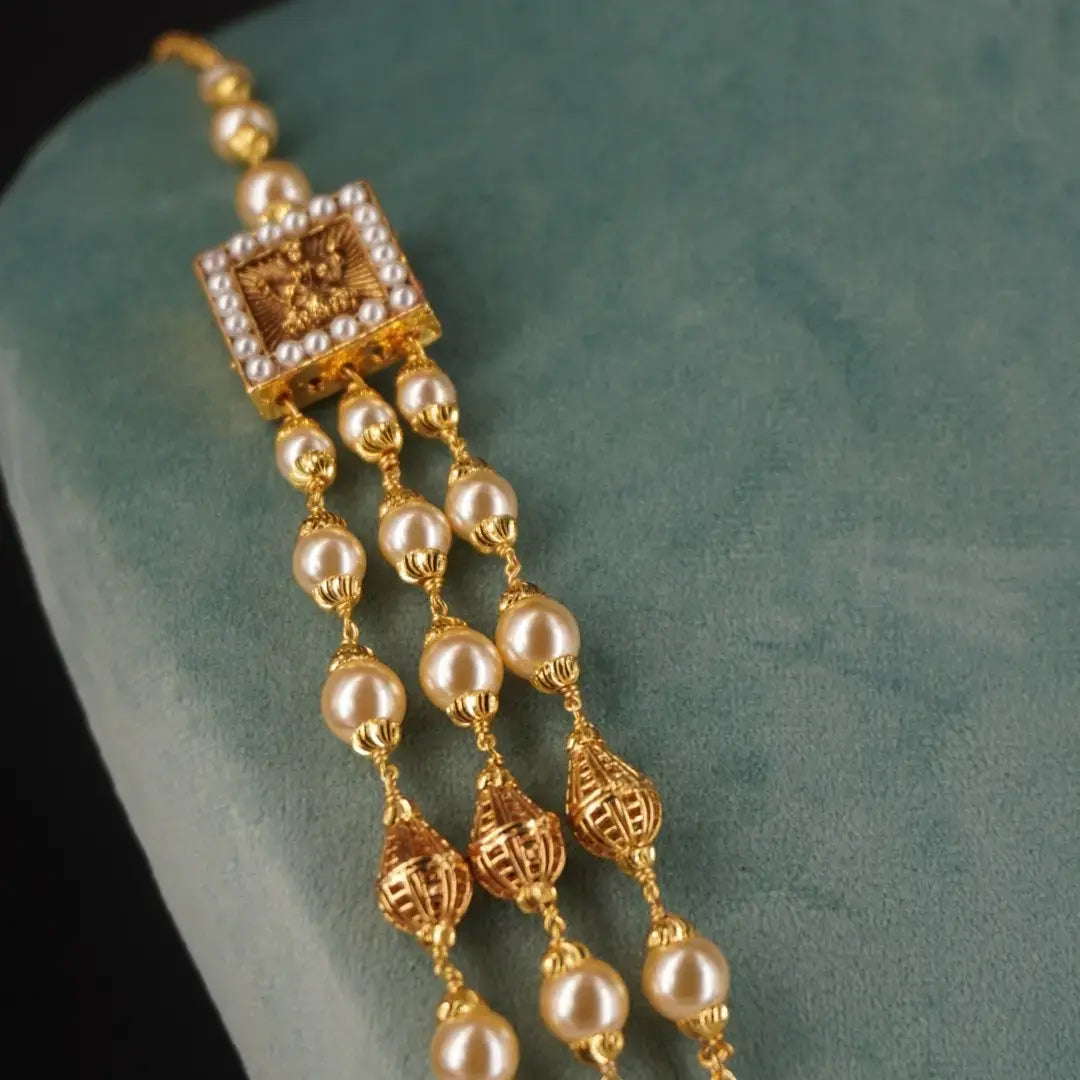 Most Beautyful Pearl Necklace with DD Balls HK0372