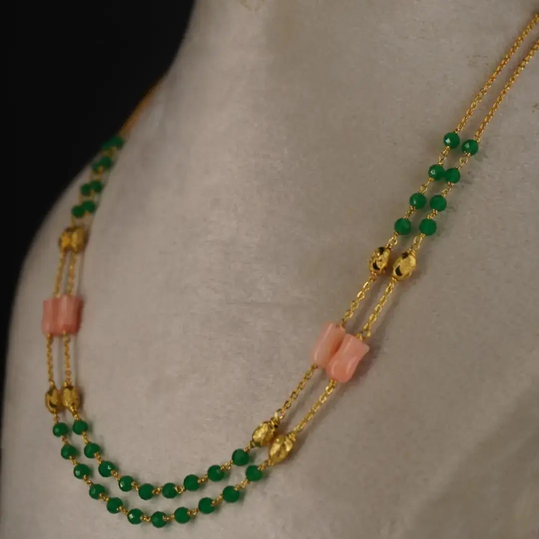 RoseBuds Emarald Necklace Hk0377