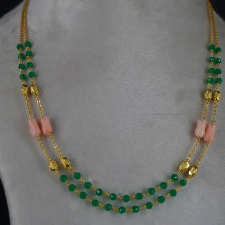 RoseBuds Emarald Necklace Hk0377