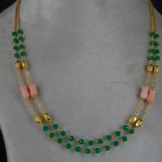 RoseBuds Emarald Necklace Hk0377