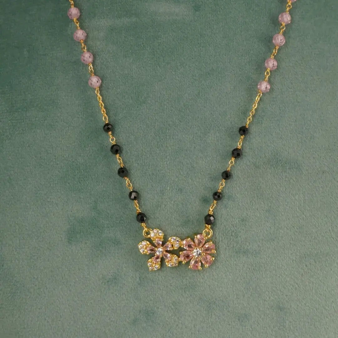 Magalsutra Design with Two Star Pendent HK0403