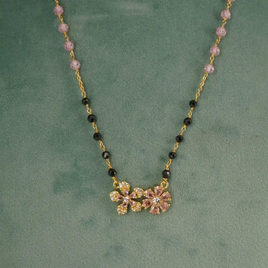 Magalsutra Design with Two Star Pendent HK0403