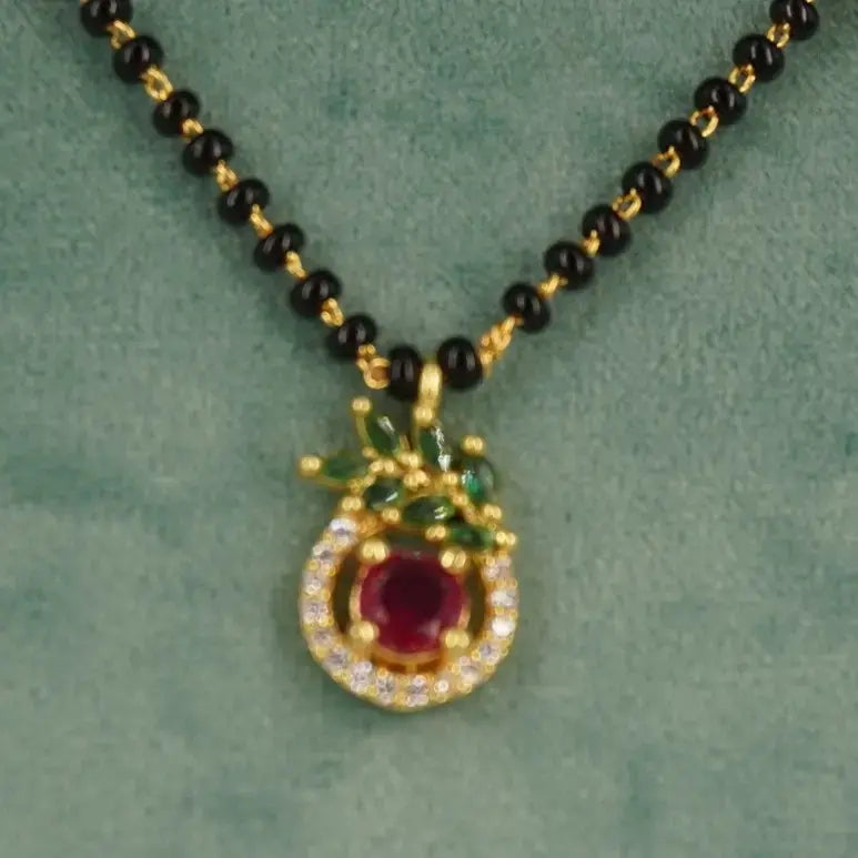 Mangalsutra Chain Heart Bonding Pendent HK0404