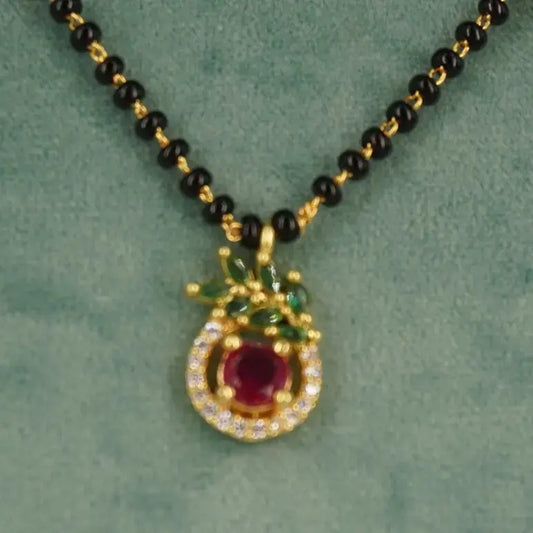 Mangalsutra Chain Heart Bonding Pendent HK0404