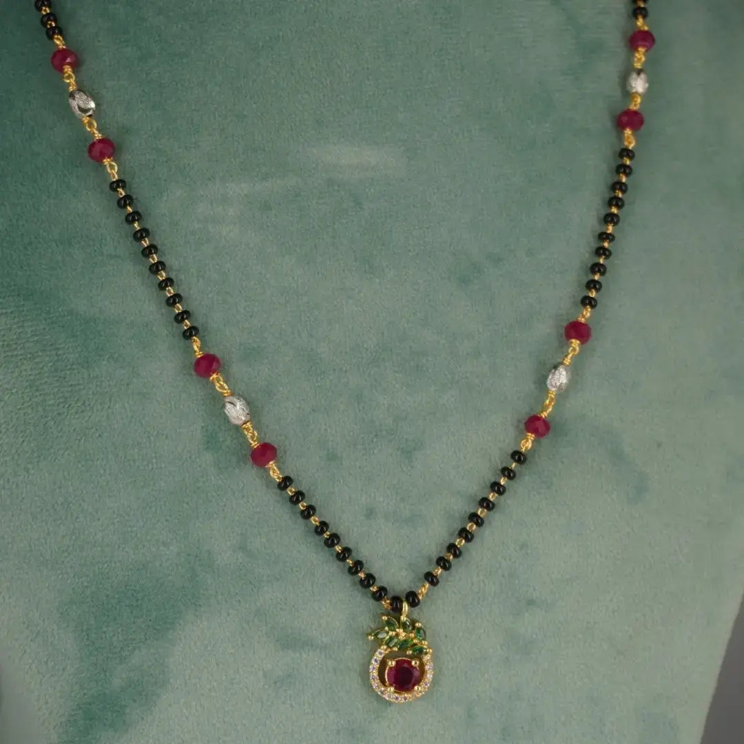 Mangalsutra Chain Heart Bonding Pendent HK0404