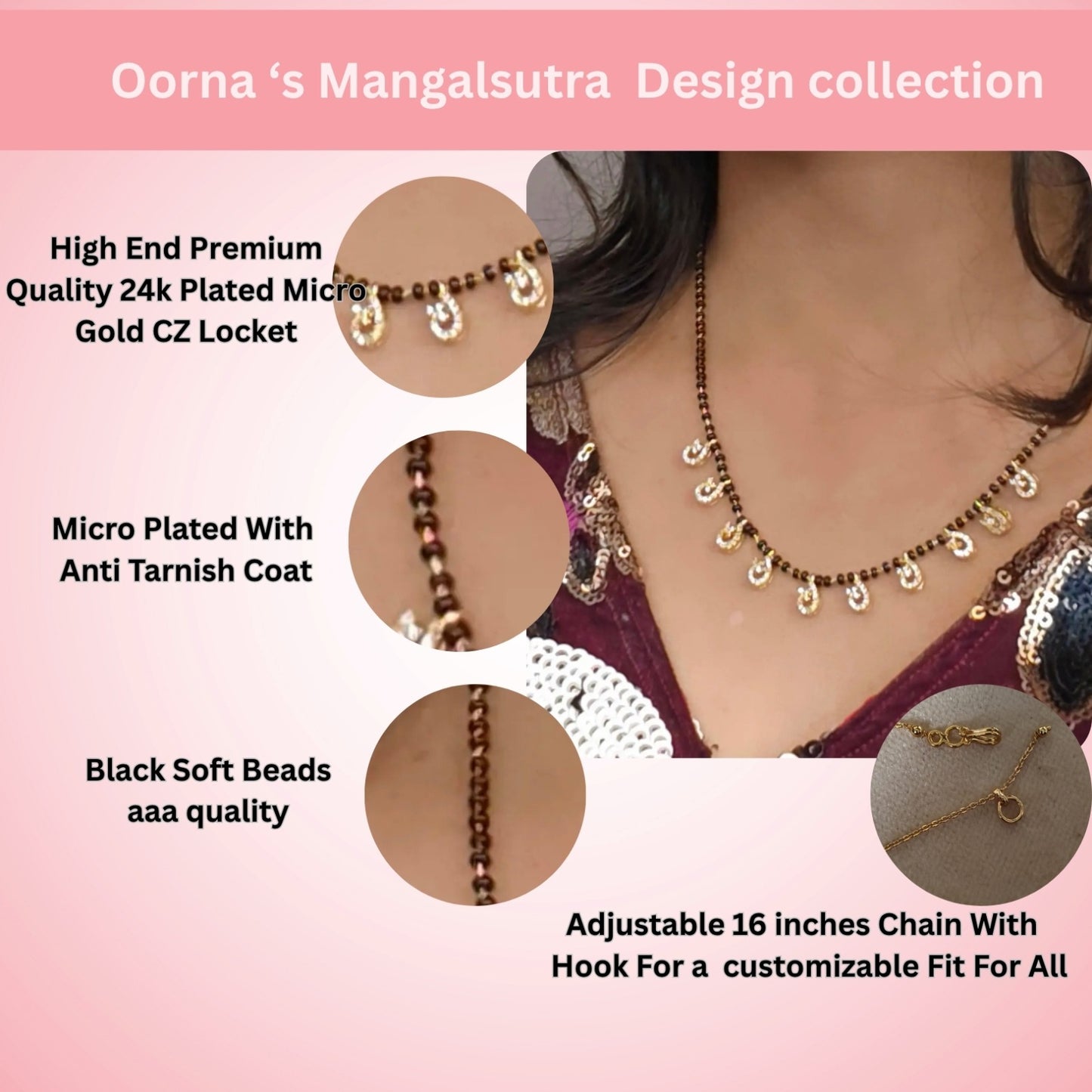 Vine Mangalsutra Chain Hk0405 Soft