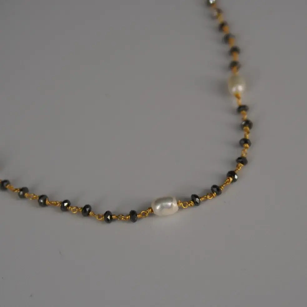 Mangalsutra Chain Beautify with Rice Pearls HK0411