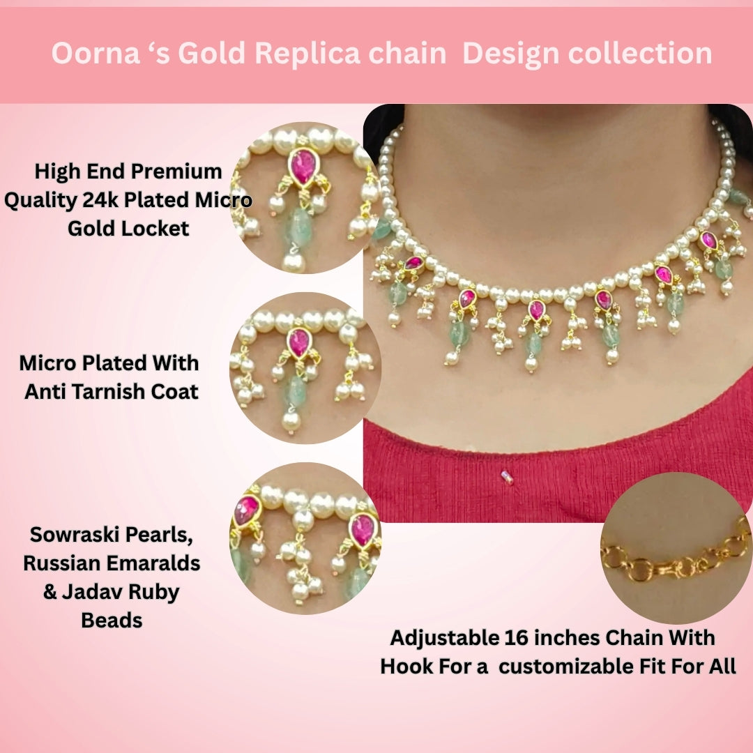 Jadavkundan PearlNecklace HK0412