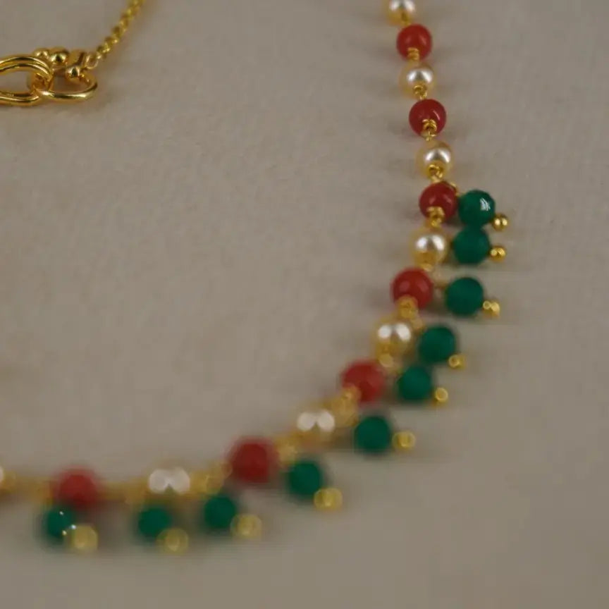 Multi Color Beads Chain Elegent Design Hk0417