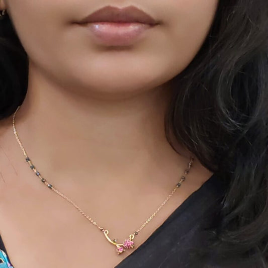 Dual Rose Bud Mangalsutra Chain HK0418