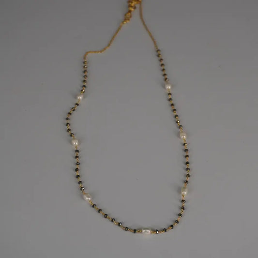 Mangalsutra Chain Beautify with Rice Pearls HK0411
