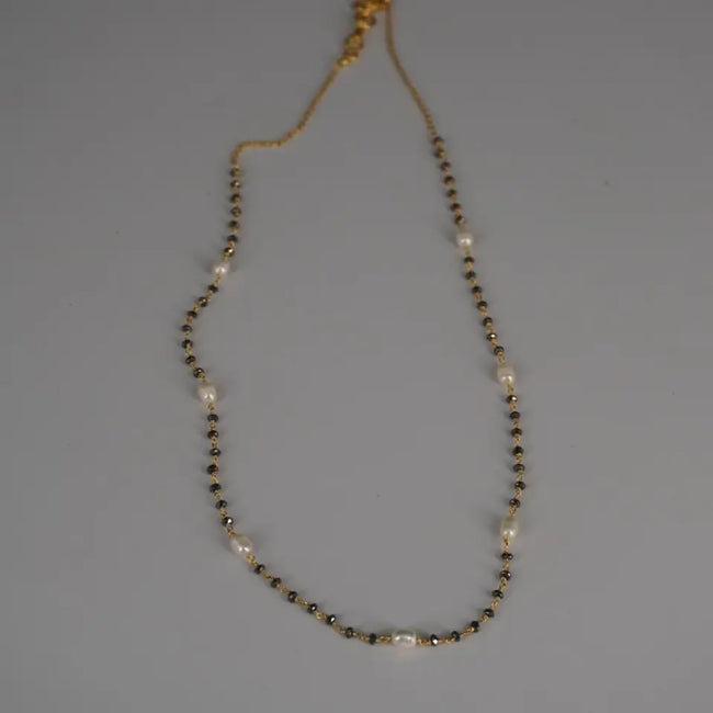 Mangalsutra Chain Beautify with Rice Pearls HK0411