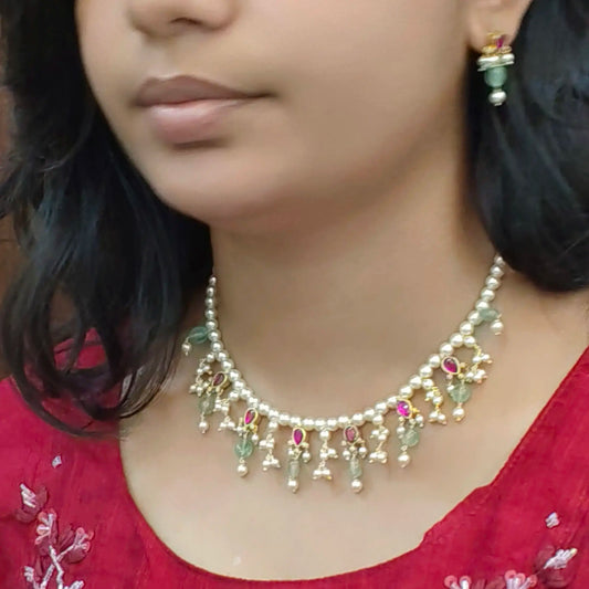 Jadavkundan PearlNecklace HK0412