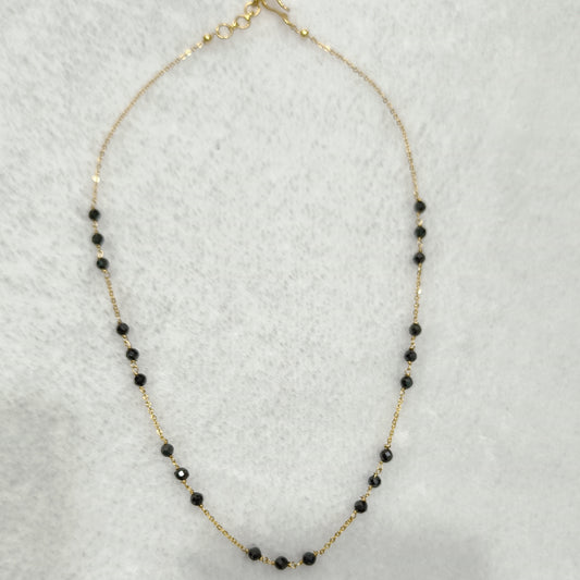 HK0038 Simple Black Beads Design with Three Beads set