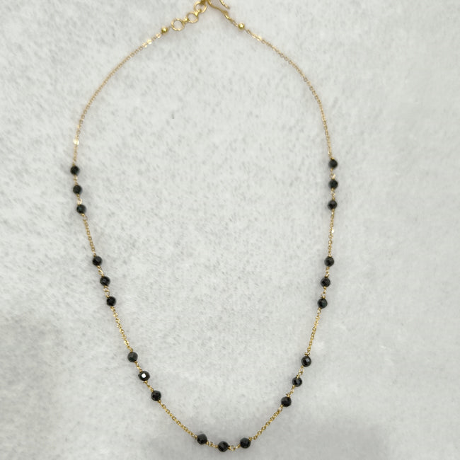 HK0038 Simple Black Beads Design with Three Beads set