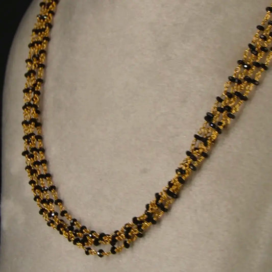 Simple Mangalsutra 4 Lines Hk0355