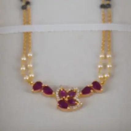 Long Black Beads Mangalsutra Hk0421