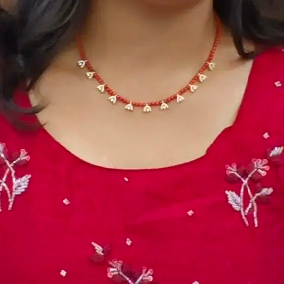 special corals necklace Hk0410