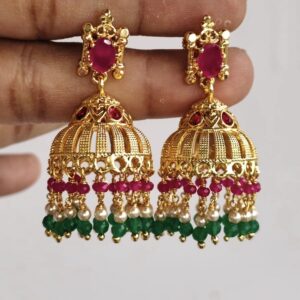 Multi Colour Butta / Jhumka ER022