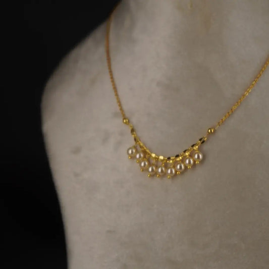 Cute Pearl Necklace Hk0365