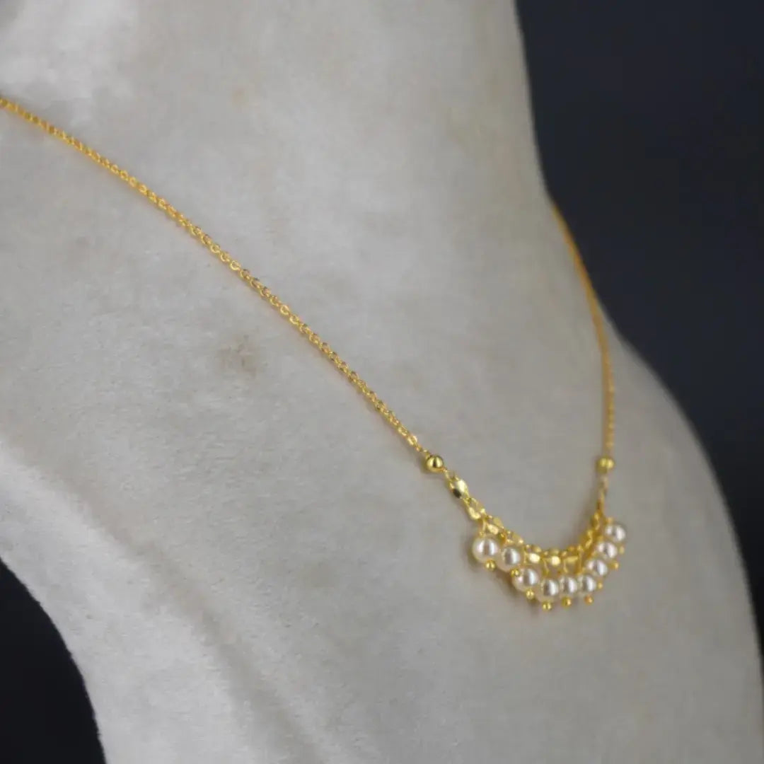 Cute Pearl Necklace Hk0365