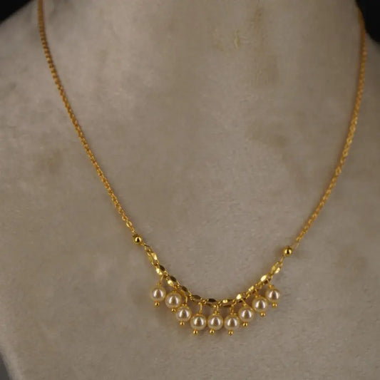 Cute Pearl Necklace Hk0365