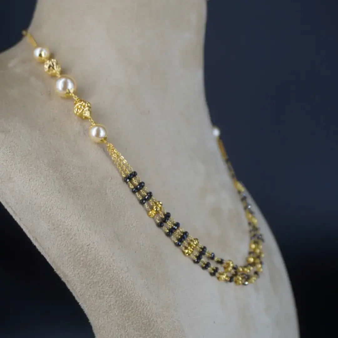 Elegant Black Diamond Necklace HK0391