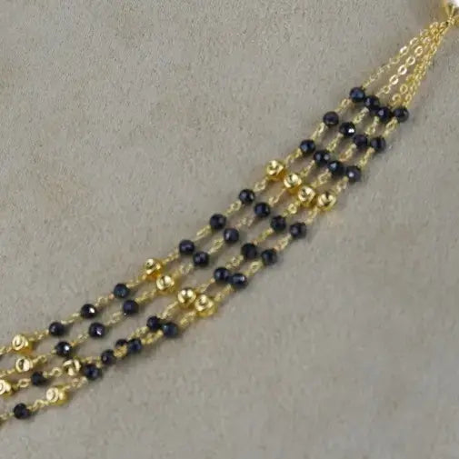 Elegant Black Diamond Necklace HK0391