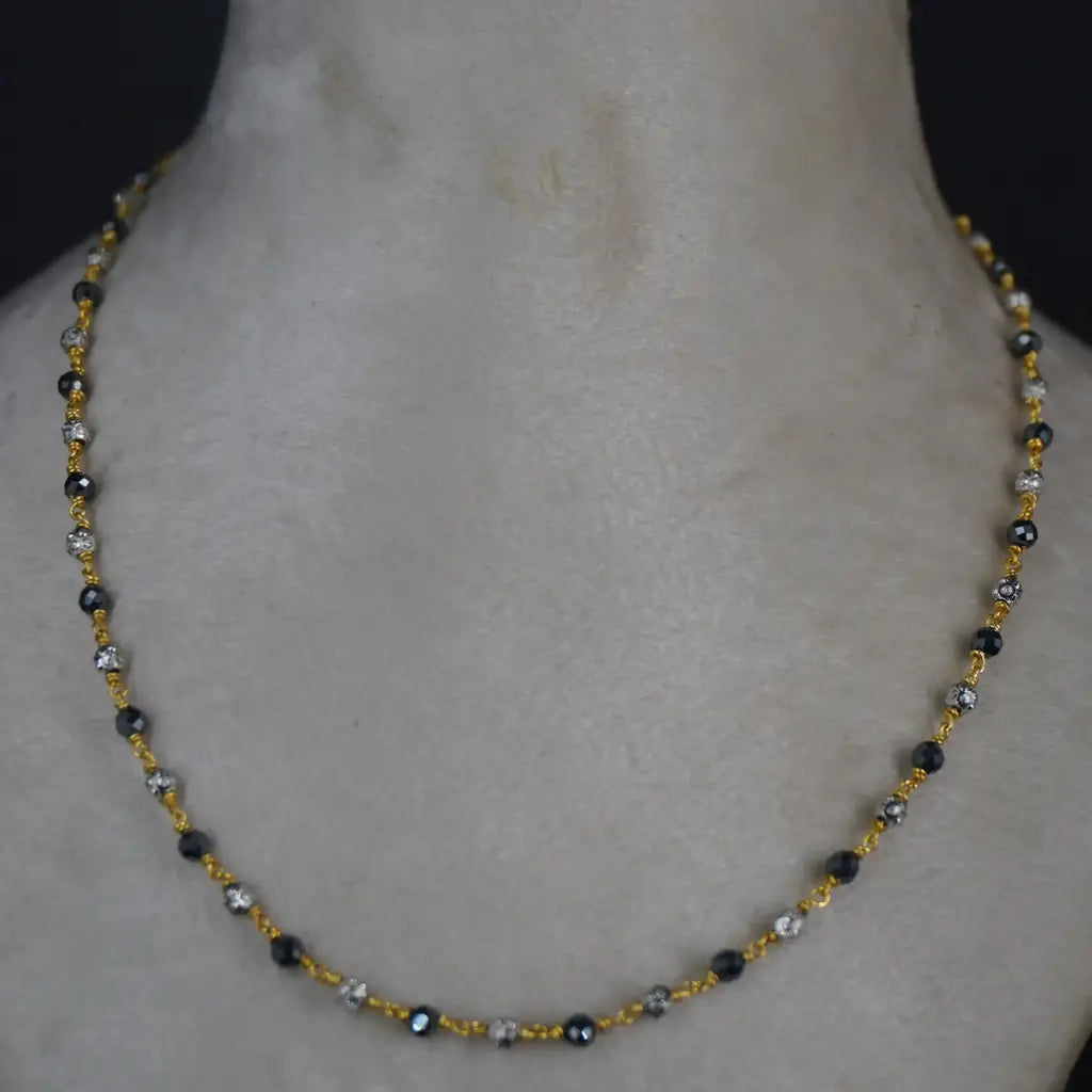 Mangasutra chain with Platinum DD Balls - HK0393